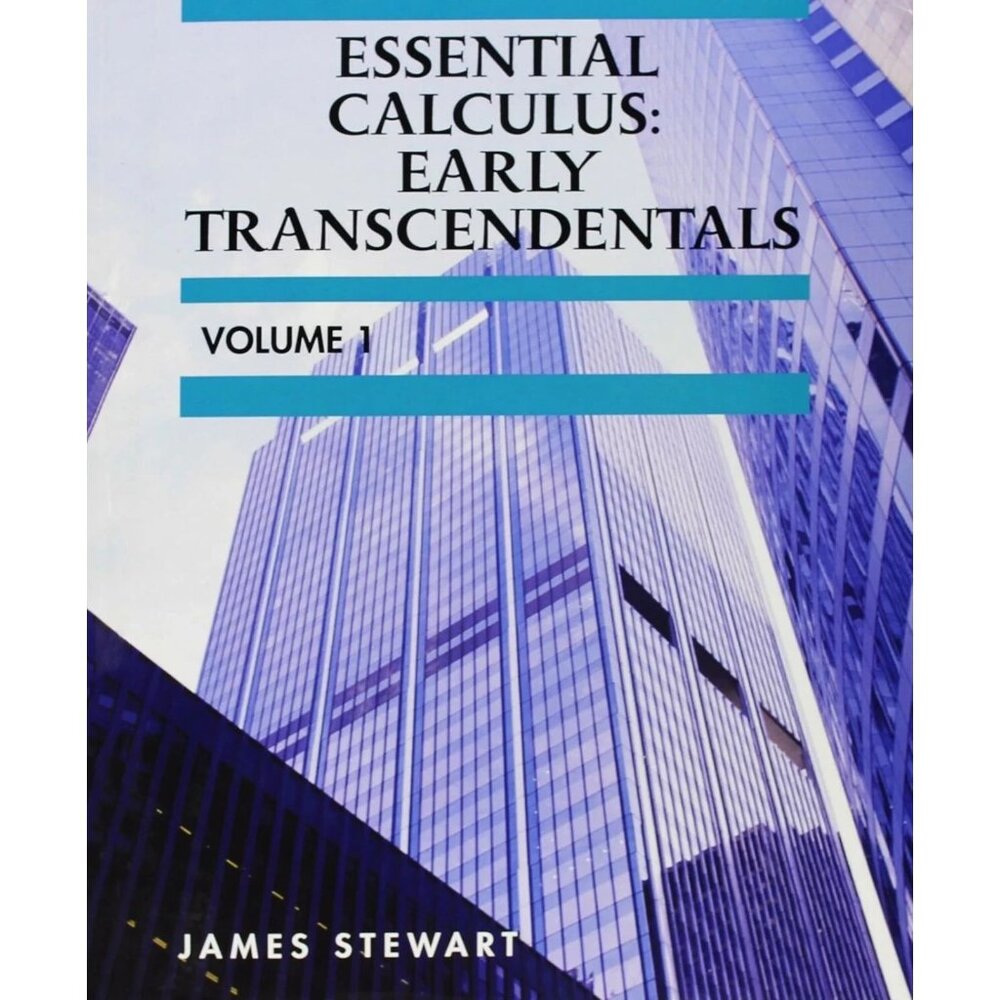 Custom Essential Calculus Early Transcendentals Volume 1 By James Stewart NEW